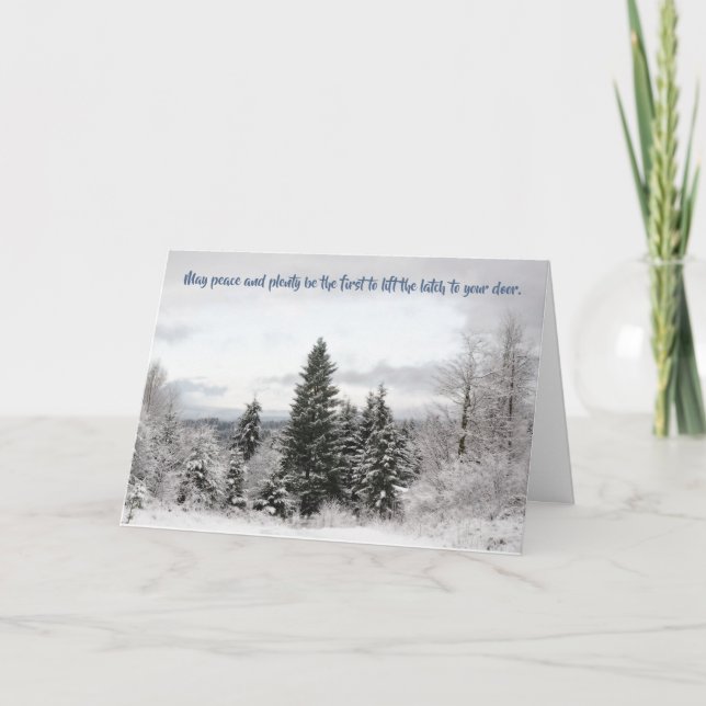 Tarjeta Festiva Tostada del irlandés de la Feliz Año Nuevo (Anverso)