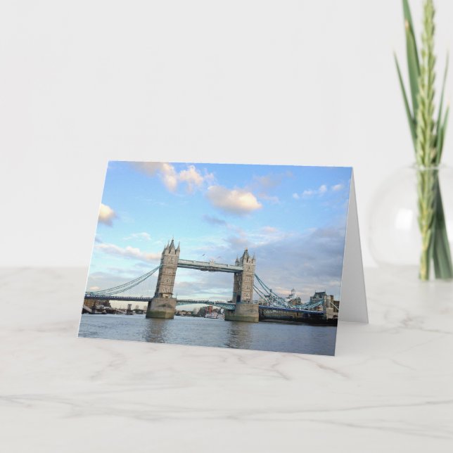 Tarjeta Festiva Tower Bridge-London (Anverso)