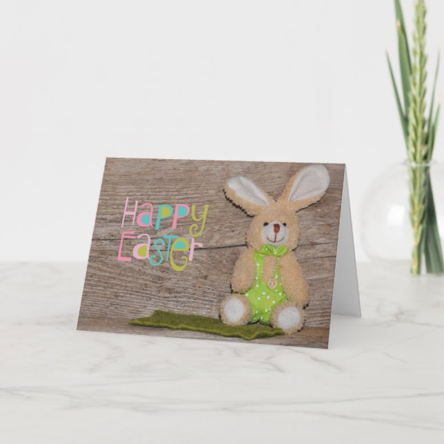 Tarjeta Festiva Toy Bunny Easter (Anverso)