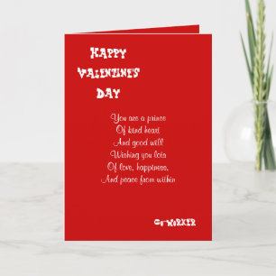 Tarjeta Festiva Trabajador conjunto en el día de San Valentín