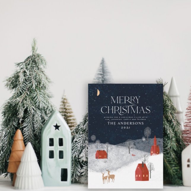Tarjeta Festiva Tradicional Marina Rusa Roja Invierno Feliz Navida (Subido por el creador)