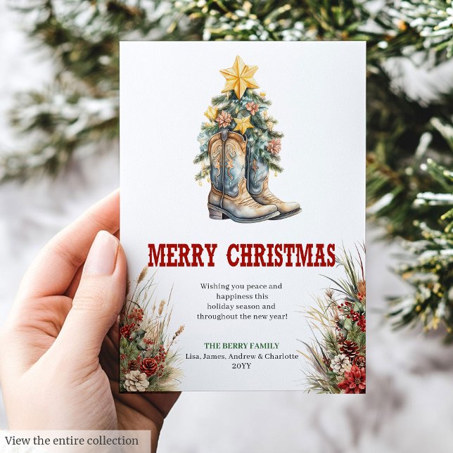 Tarjeta Festiva Traditional Western Christmas greeting card (Traditional Western Christmas greeting card

)