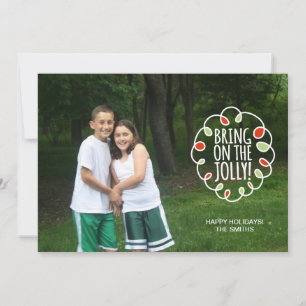 Tarjeta Festiva Traiga en el alegre