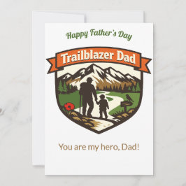 Tarjeta Festiva Trailblazer Dad Customizable Father's Day