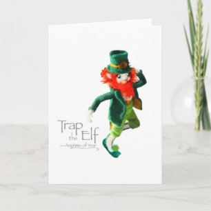 Tarjeta Festiva Trampa el Elf™ (conocido como Leprechaun) - Trampa