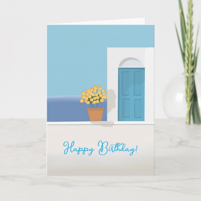 TARJETA FESTIVA TRANQUIL - BIRTHDAY CARD (Anverso)