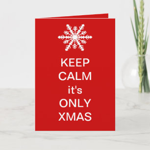 Tarjeta Festiva Tranquilidad, solo son navidades
