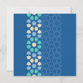 Tarjeta Festiva Tranquilidad turquesa azul