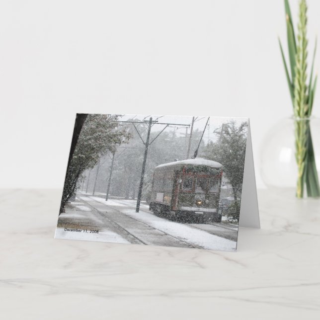 Tarjeta Festiva Tranvía New Orleans, el 11 de diciembre de 2008 (Anverso)