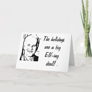 Tarjeta Festiva Trato grande de Joe Biden Elfing