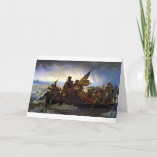 Tarjeta Festiva travesía, navidad, George Washington, América