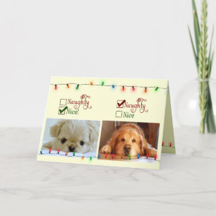 Tarjeta Festiva traviesa o agradable