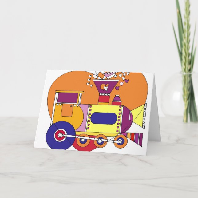 Tarjeta Festiva tren 300dpi (Anverso)