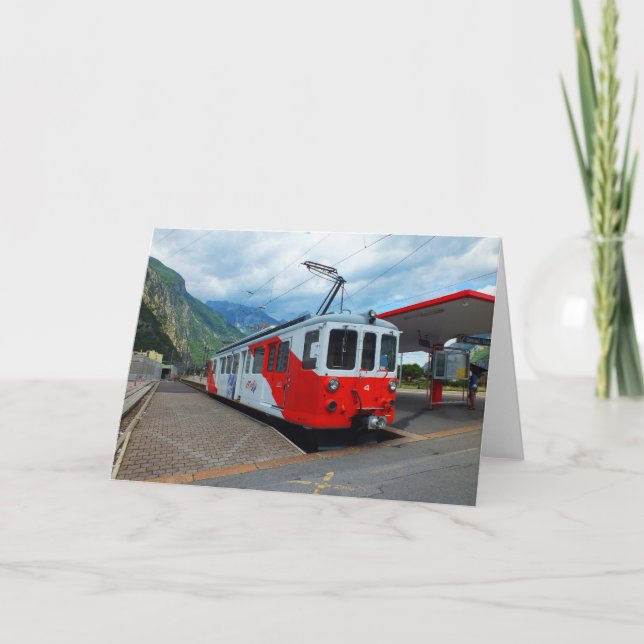 Tarjeta Festiva Tren a Chamonix (Anverso)