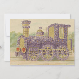 Tarjeta Festiva Tren de San Valentín bonito