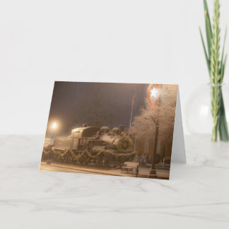 Tarjeta Festiva Tren histórico situado en Shelton, WA