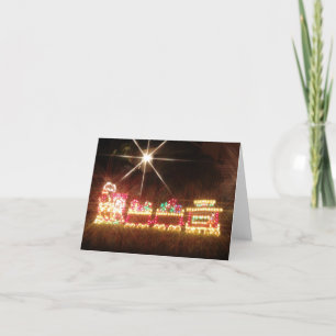 Tarjeta Festiva Tren navidades