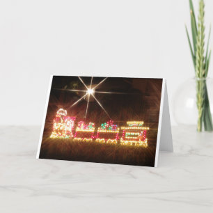 Tarjeta Festiva Tren navidades