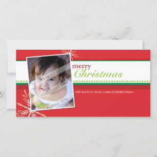 Tarjeta Festiva TRENDY HOLIDAY PHOTOCARD :: 5L brillante