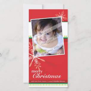 Tarjeta Festiva TRENDY HOLIDAY PHOTOCARD :: 5P brillante