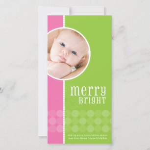 Tarjeta Festiva TRENDY HOLIDAY PHOTOCARD :: buena alegría 8