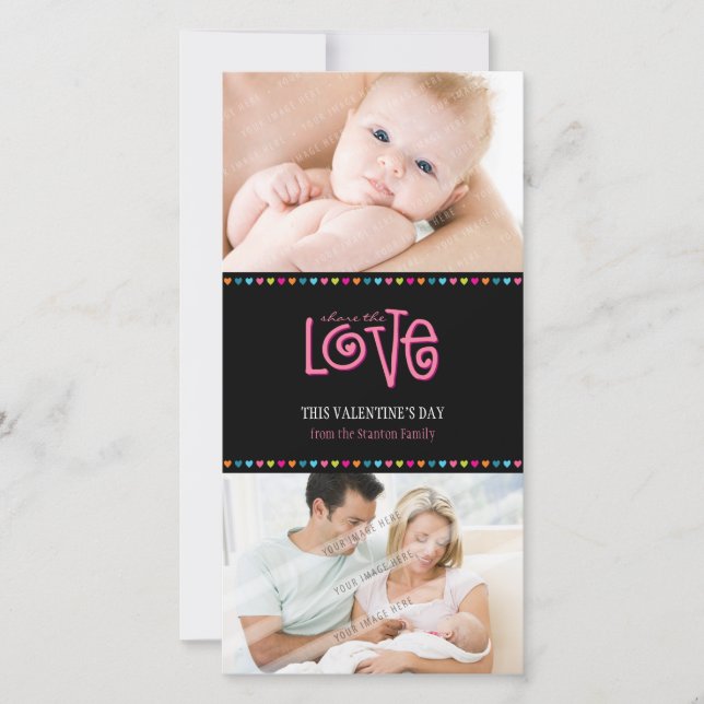 TARJETA FESTIVA TRENDY LOVE PHOTOCARD :: LOVELETTERS 2P (Anverso)