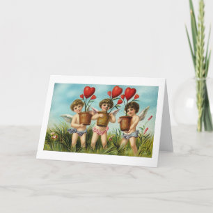 Tarjeta Festiva Tres Cupidos (2)