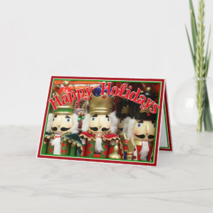 Tarjeta Festiva Tres galletas sabias - Soldados cascanueces