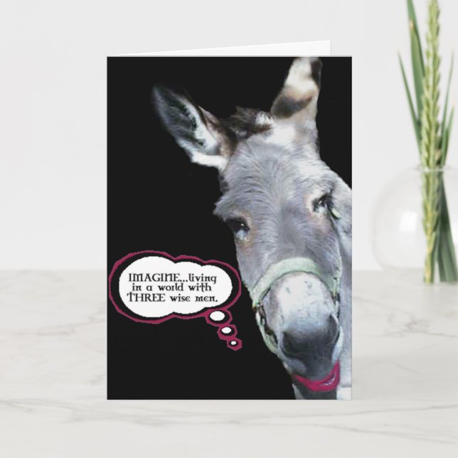 TARJETA FESTIVA TRES HOMBRES SABIOS (Anverso)