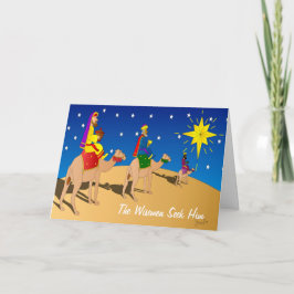 Tarjeta Festiva Tres hombres sabios (2016) por Joel Anderson