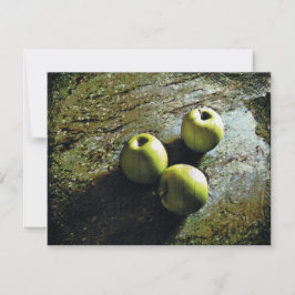 Tarjeta Festiva Tres manzanas