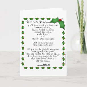 Tarjeta Festiva Tres mujeres sabias