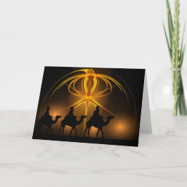 Tarjeta Festiva Tres Navidades Reyes