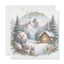 Tres ositos lindos en la naturaleza nórdica