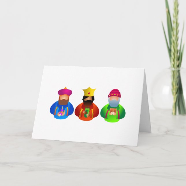 Tarjeta Festiva Tres Reyes (Anverso)