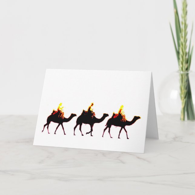 Tarjeta Festiva Tres Reyes (Anverso)