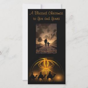 Tarjeta Festiva Tres reyes tu foto y saludo