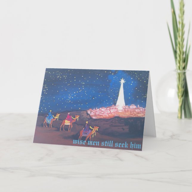 Tarjeta Festiva Tres sabios (Anverso)