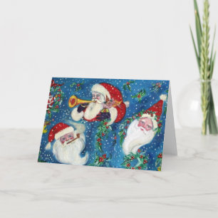 TARJETA FESTIVA TRES SANTA / NOCHE DE NAVIDADES