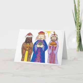 Tarjeta Festiva Tres tipos sabios