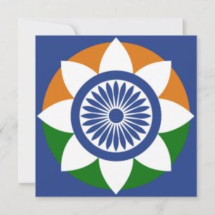 Tarjeta Festiva Tricolor Chakra