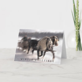 Tarjeta Festiva Trineo de Nieve