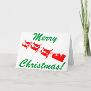 Tarjeta Festiva Trineo del canguro