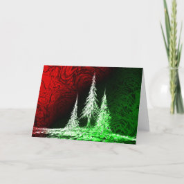 Tarjeta Festiva Trío de árbol - Navidades/Tarjeta de vacaciones