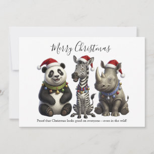 Tarjeta Festiva Trío Salvaje de Santa
