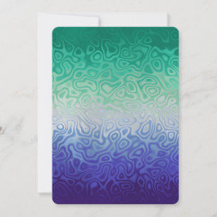 Tarjeta Festiva Trippy Ripply Funky Boho MLM Hombres que Aman a Ho