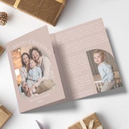 Tarjeta Festiva Tríptica Actualización de la familia de revisión de Año de