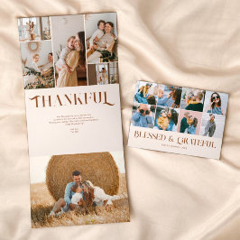 Tarjeta Festiva Tríptica Bendita Agradecimiento 18 Fancy Gracias