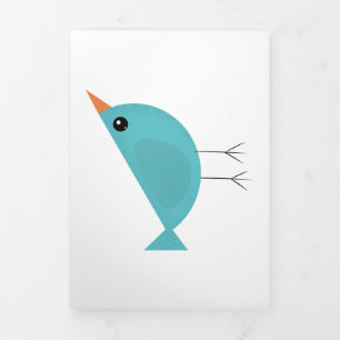 Tarjeta Festiva Tríptica Birdy