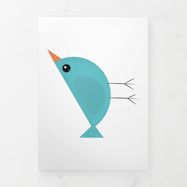 Tarjeta Festiva Tríptica Birdy (Foto de portada)